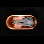 “SanSiro Cognac59VG” 59" “Warmed Air Jetted” French Bateau Pure Copper Bathtub with Aged Verdigris Exterior