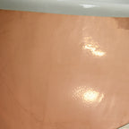 “SanSiro Toulon59HPCSoak” 59" x 31.5" French Bateau Tub “Hammered Polished” Solid Copper Exterior