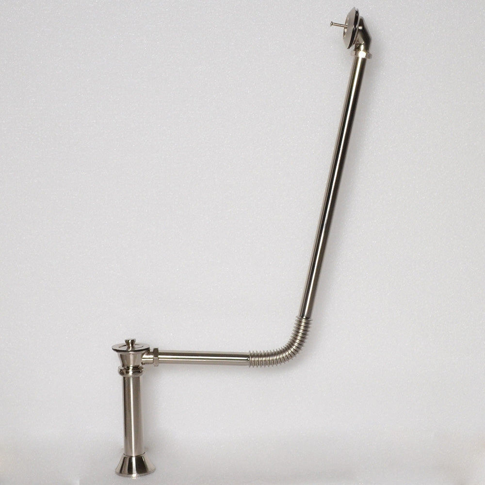 BW04BN “Victorian Drain” with Lift Off Brass Stopper in Brushed Nickel Finish