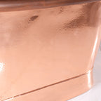 “SanSiro Colmar67HPCAir” 67" Variable Speed Air Jetted Hammered Copper French Bateau Bathtub with Ozone Sanitizing