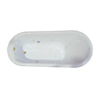 “SanSiro Empress EMPD67N” 67 Inch Hydro Massage “Water and Air Jetted” Single Slipper Pedestal Tub Package