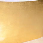 “LuxWide Calypso-UGLBTSK67” 67"  French Bateau Skirted Bathtub with “Umber Washed Gold Leaf” Exterior Finish