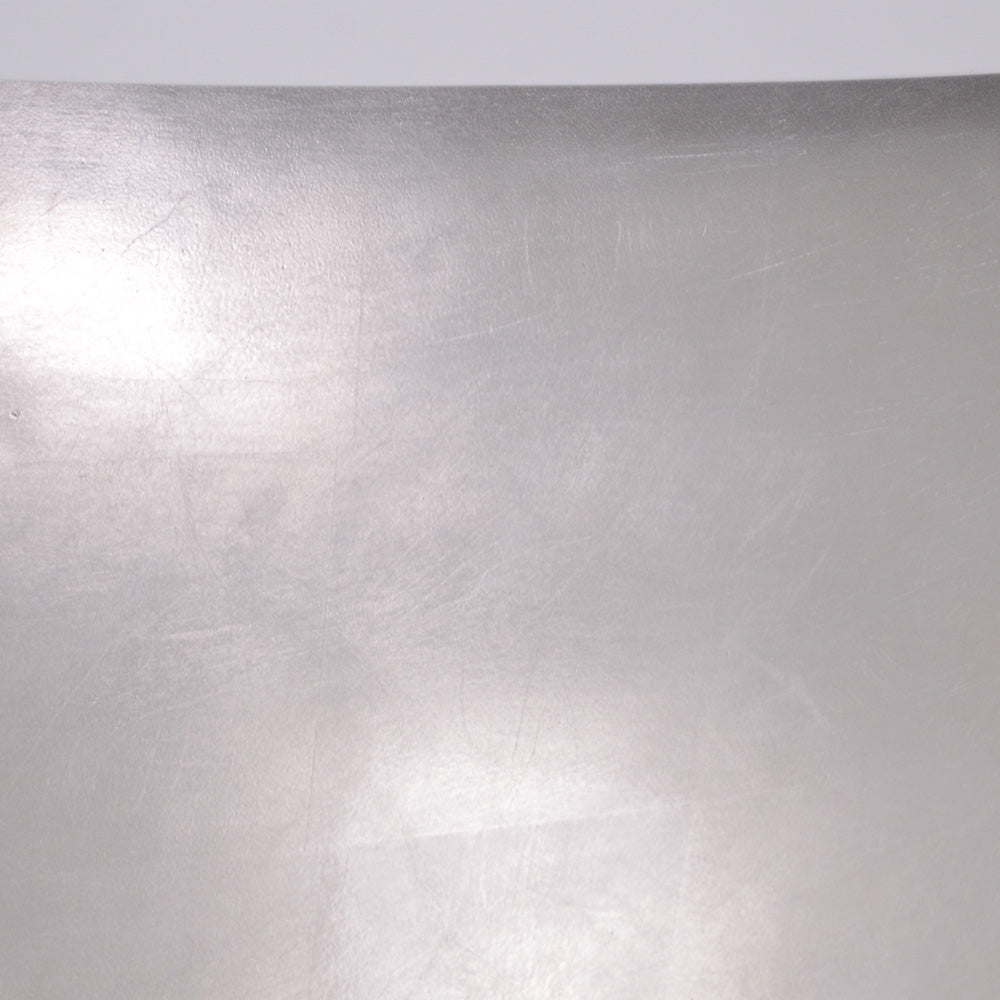 “LuxWide Calypso-USLBTPD73” 73 Inch White CoreAcryl Acrylic French Bateau Pedestal Tub with “Umber Washed Silver Leaf” Exterior Finish