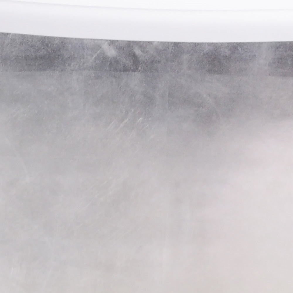 “LuxWide Calypso-USLBTSK59” 59" x 31.5" French Bateau Skirted Bathtub with “Umber Washed Silver Leaf” Exterior Finish