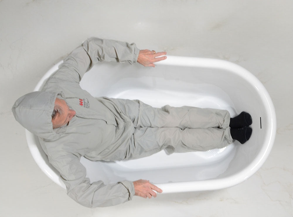 “LuxWide Calypso Iris 54-ACH” 54 Inch White CoreAcryl Acrylic Swedish Slipper Pedestal Tub “Aged Chrome” Exterior