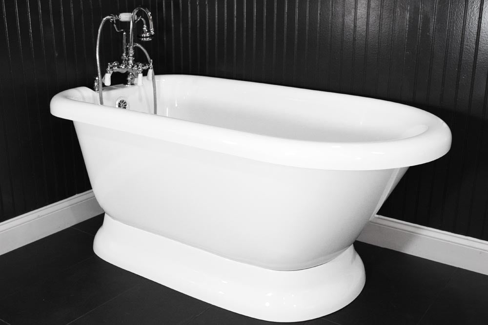 “HLFLPD53” 53" Hotel Collection CoreAcryl Acrylic Pedestal Tub with Base