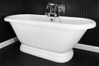 “HLPD59” 59" Hotel Collection CoreAcryl Acrylic Double Ended Pedestal Tub with Base