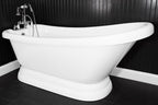 “HLSLPD57” 57" Hotel Collection CoreAcryl Acrylic Single Slipper Pedestal Tub with Base