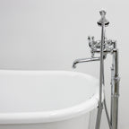 “HLSWPD54” 54" Hotel Collection CoreAcryl Acrylic Swedish Slipper Pedestal Tub with Base