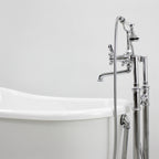 “HLSWPD58” 58" Hotel Collection CoreAcryl Acrylic Swedish Slipper Pedestal Tub with Base