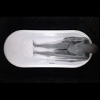 “Luxwide Josephine73ACHRS” 73" x 31.5" French Bateau with an “Aged Chrome Finish” on Solid Copper Exterior