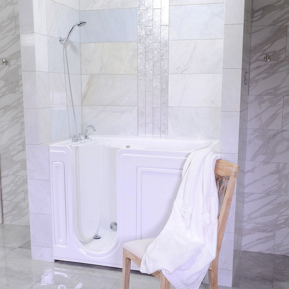 “Revitalize” 53" x 26.5" Walk-In Water Jetted with Water Heater, Ozone and 8 Jets