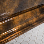 Standard Wide “Domenico59” 59" CoreAcryl Acrylic French Bateau Pedestal Bathtub