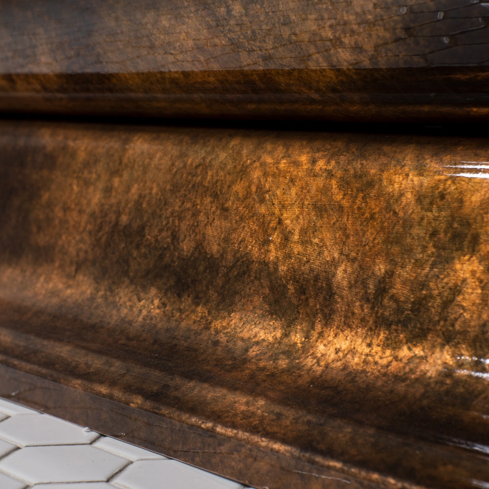 Standard Wide “Domenico67” 67" CoreAcryl Acrylic French Bateau Pedestal Bathtub