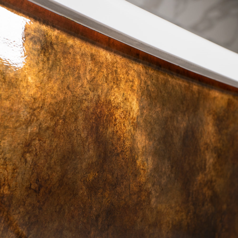 “SanSiro Domenico-AIR59” Freestanding 59 Inch “Variable Speed Air Jetted” CoreAcryl Acrylic French Bateau Pedestal Bathtub