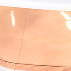 “SanSiro Biarritz S73POL” 73 Inch “Water and Air Jetted” Mirror Polished Solid Copper Shell French Bateau Bathtub with Thick CoreAcryl Acrylic Interior