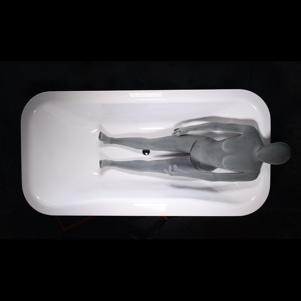 “SanSiro Eclipse79C-AirSpa” with “Heated Air plus Water Heater” and Ozone Sanitizing 79" x 40" Center Drain Acrylic Freestanding Bathtub