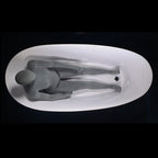 “SanSiro Antium67EHS” 67 x 32 inch End Drain “Water and Air Jetted” Hydro-Spa Freestanding Acrylic Bathtub