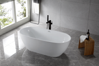 “SanSiro Aquino71CAJ” 71 x 32 inch Center Drain Variable Speed “Heated Air Jetted” Freestanding Acrylic Bathtub
