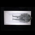 “SanSiro Asti73CAJ” 73 x 34 inch Center Drain Variable Speed “Heated Air Jetted” Freestanding Acrylic Bathtub