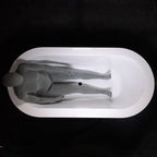 “SanSiro Augusta71CAJ” 71 x 34 inch Center Drain Variable Speed “Heated Air Jetted” Freestanding Acrylic Bathtub