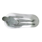 “SanSiro Roma59EAJ” 59 x 29.5 inch End Drain Variable Speed “Heated Air Jetted” Freestanding Acrylic Bathtub