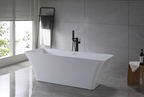 “SanSiro Sandava67CAJ” 67 x 29.5 inch Center Drain Variable Speed “Heated Air Jetted” Freestanding Acrylic Bathtub