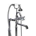 “Victoriana Freestanding British Telephone Style Tub Faucet” in Chrome