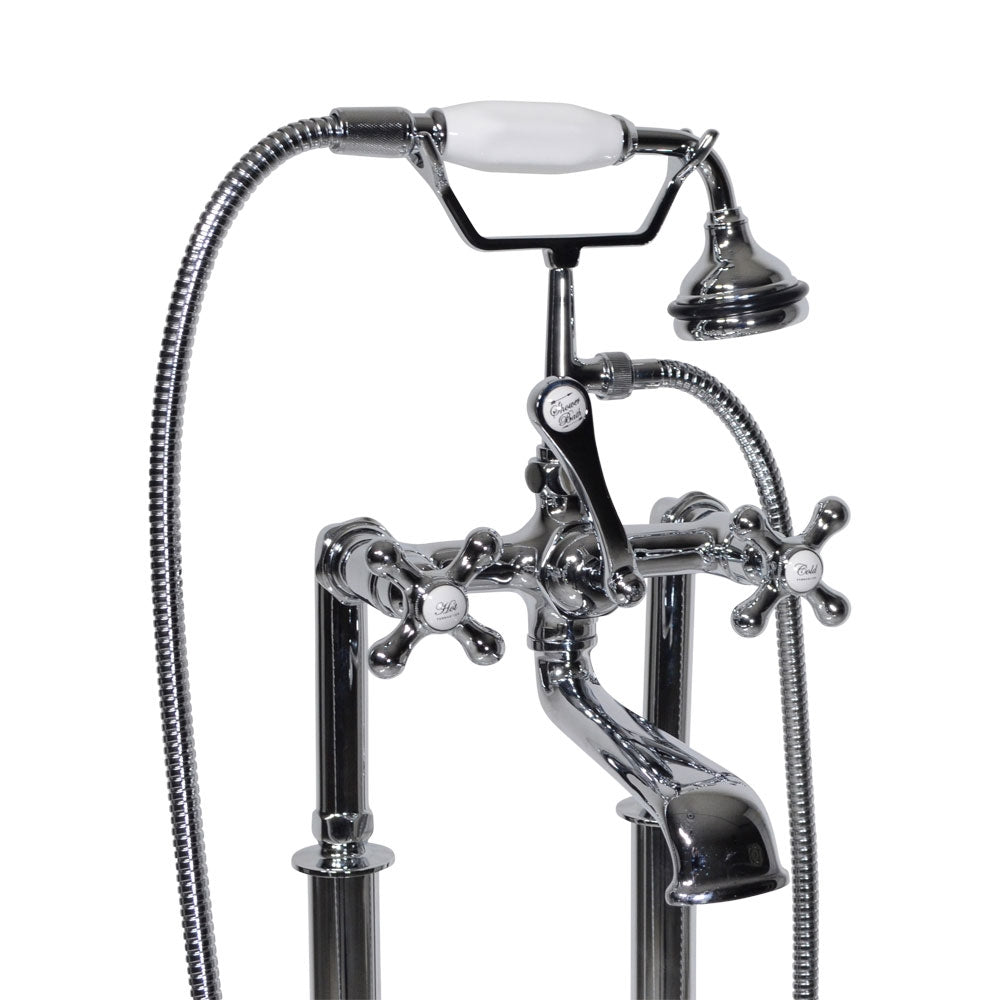 “Victoriana Freestanding British Telephone Style Tub Faucet” in Chrome