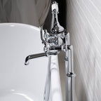 “Victoriana Freestanding British Telephone Style Tub Faucet” in Chrome
