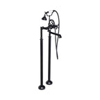 “Victoriana Freestanding British Telephone Style Tub Faucet” in Matte Black