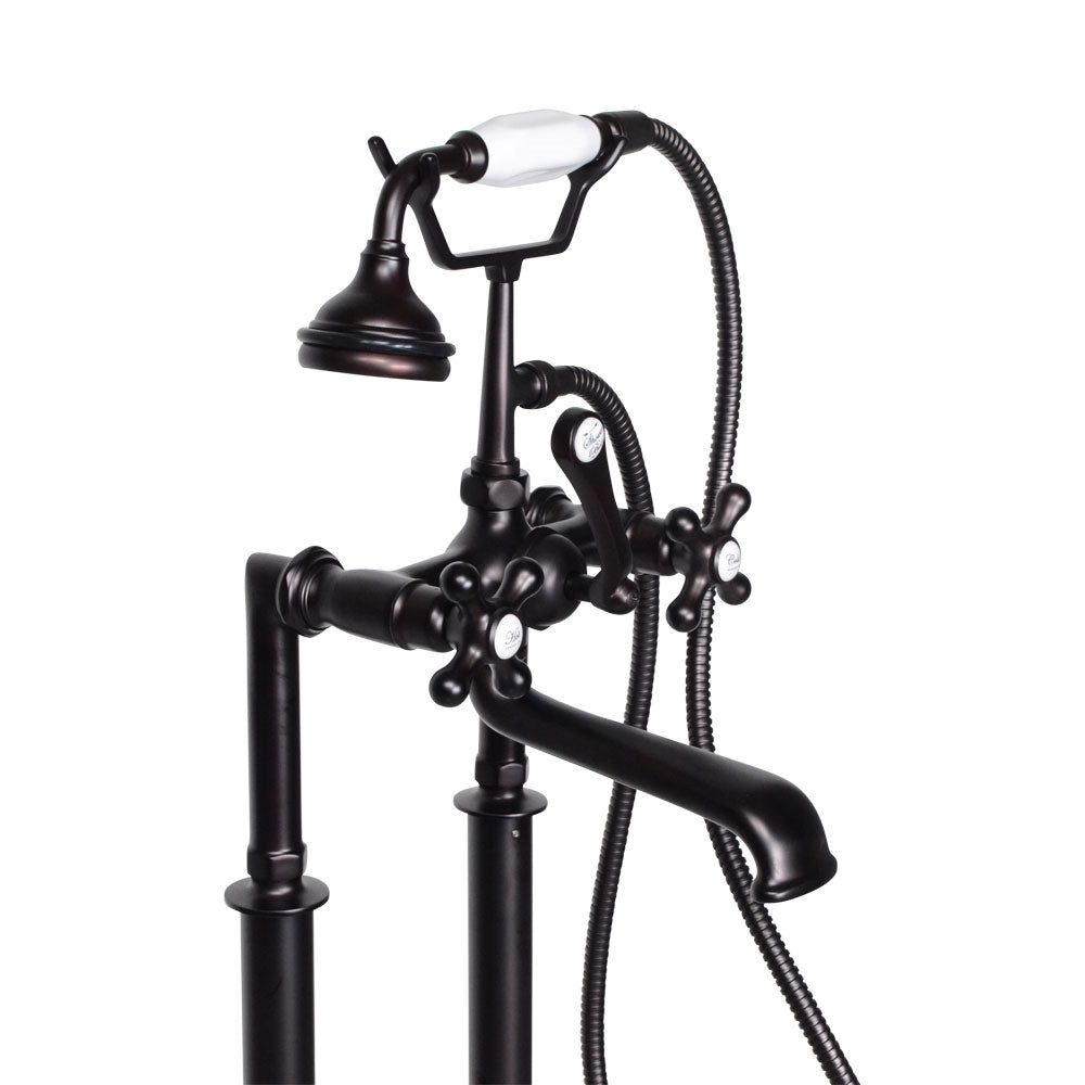 “Victoriana Freestanding British Telephone Style Tub Faucet” in Oil Rubbed Bronze