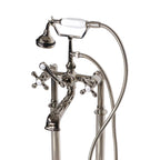 “Victoriana Freestanding British Telephone Style Tub Faucet” in Polished Nickel