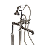 “Victoriana Freestanding British Telephone Style Tub Faucet” in Polished Nickel
