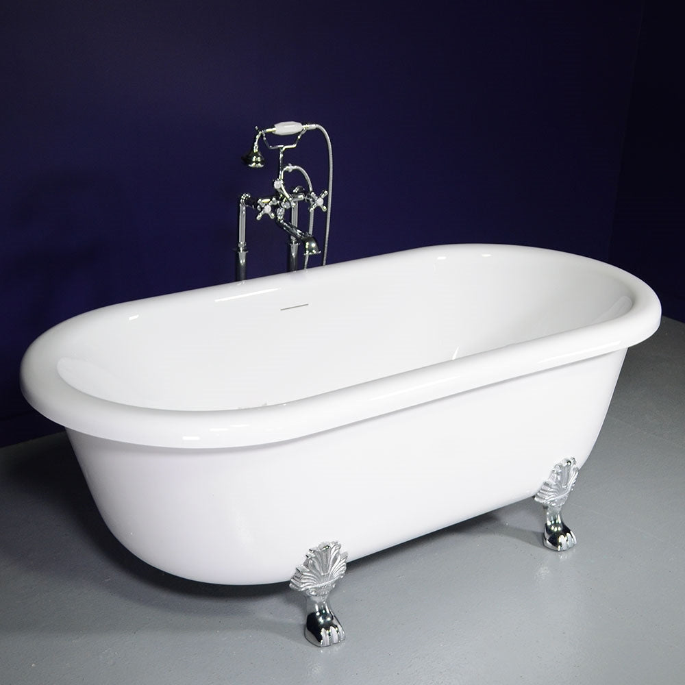 75" Jetted Clawfoot Tub “SanSiro Empress EM75N” Reinforced Acrylic