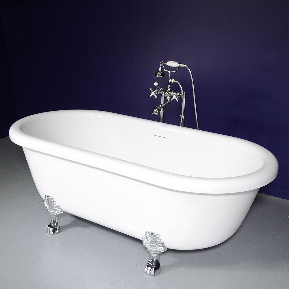 75" Jetted Clawfoot Tub “SanSiro Empress EM75N” Reinforced Acrylic