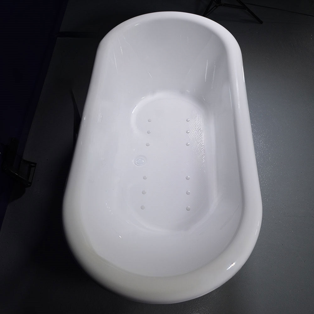 “SanSiro SS75PDA” 75 Inch “Warmed Air Jetted” Double Ended Pedestal Tub