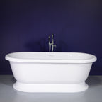 “SanSiro Empress EMPD75N” 75 Inch “Hydro-Spa Jetted” Double Ended Pedestal Tub