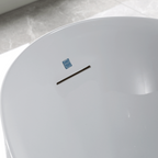 “SanSiro Antium67E” 67 x 32 inch “Foam Insulated Cavity Walls” Acrylic Freestanding Bathtub