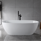 “SanSiro Aquino59C” 59 x 32 inch “Foam Insulated Cavity Walls” Acrylic Freestanding Bathtub