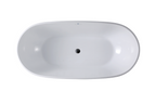 “SanSiro Aquino71C” 71 x 32 inch “Foam Insulated Cavity Walls” Acrylic Freestanding Bathtub