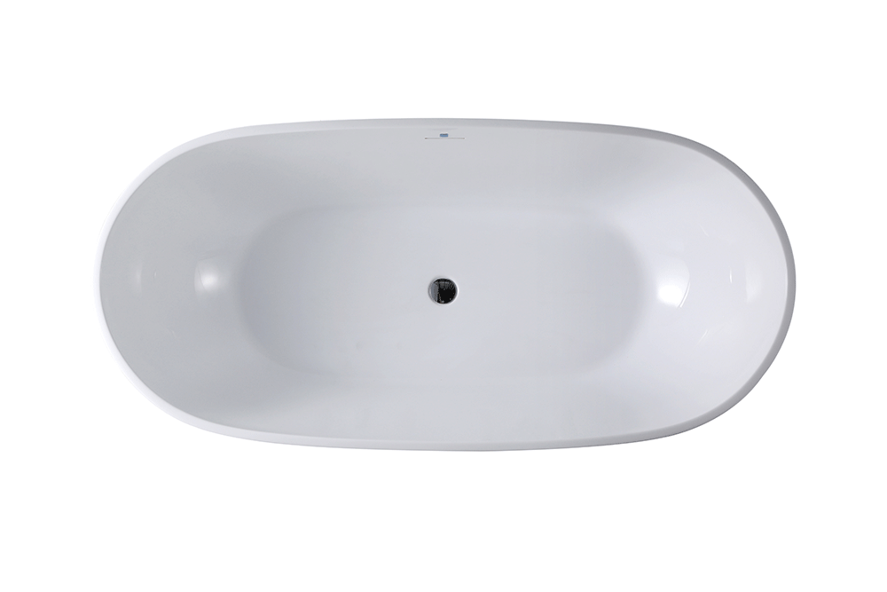 “SanSiro Aquino71C” 71 x 32 inch “Foam Insulated Cavity Walls” Acrylic Freestanding Bathtub