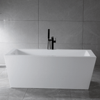 “SanSiro Asti59E” 59 x 34 inch “Foam Insulated Cavity Walls” Acrylic Freestanding Bathtub