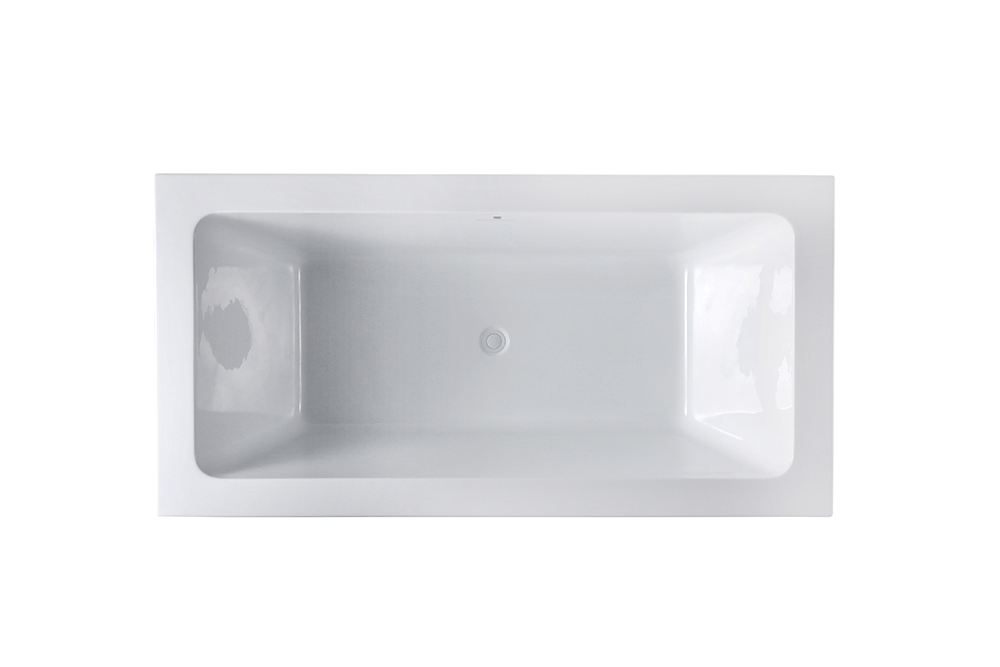 “SanSiro Asti67C” 67 x 34 inch “Foam Insulated Cavity Walls” Acrylic Freestanding Bathtub