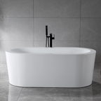“SanSiro Augusta67C” 67 x 34 inch “Foam Insulated Cavity Walls” Acrylic Freestanding Bathtub