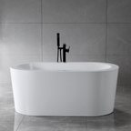 “SanSiro Augusta67E” 67 x 34 inch “Foam Insulated Cavity Walls” Acrylic Freestanding Bathtub