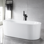 “SanSiro Augusta71C” 71 x 34 inch “Foam Insulated Cavity Walls” Acrylic Freestanding Bathtub