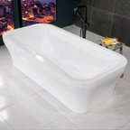 “SanSiro Eclipse79C” 79 x 40 inch “Foam Insulated Cavity Walls” Acrylic Freestanding Bathtub
