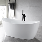 “SanSiro Genoa67C” 67 x 32 inch “Foam Insulated Cavity Walls” Acrylic Freestanding Bathtub