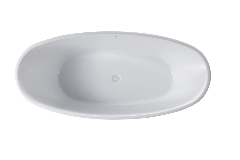 “SanSiro Genoa67C” 67 x 32 inch “Foam Insulated Cavity Walls” Acrylic Freestanding Bathtub